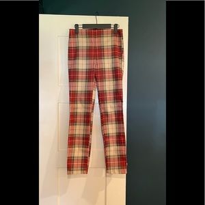 Tartan plaid Zara pants